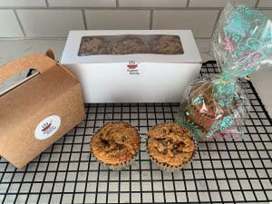 Carrot Cake Muffins are easy to store in boxes and bags to give as gifts