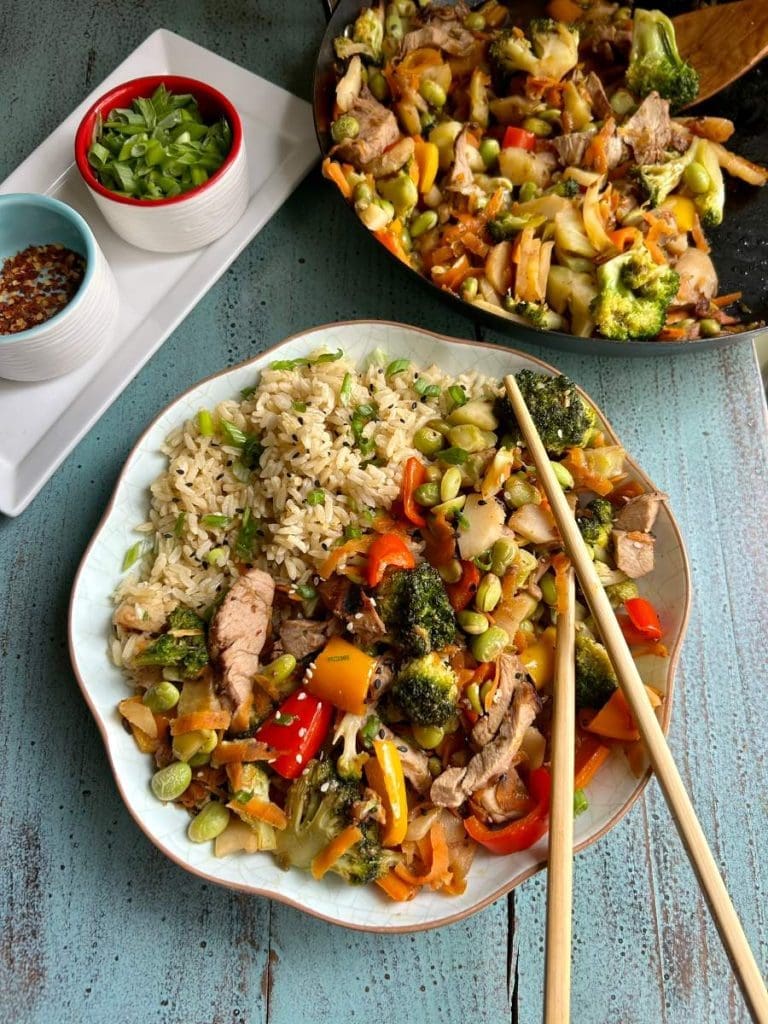 Leftover Pork Stir Fry in Sweet Ginger Sauce | Supper Sanity