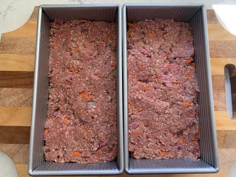 Meatloaf in two loaf pans